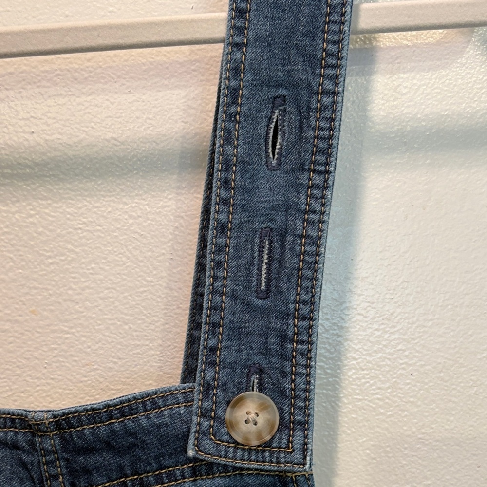 Blue Denim Overalls Dress - Picture 4 of 6
